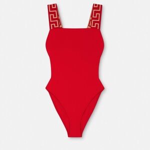 Versace GRECA BORDER ONE-PIECE SWIMSUIT